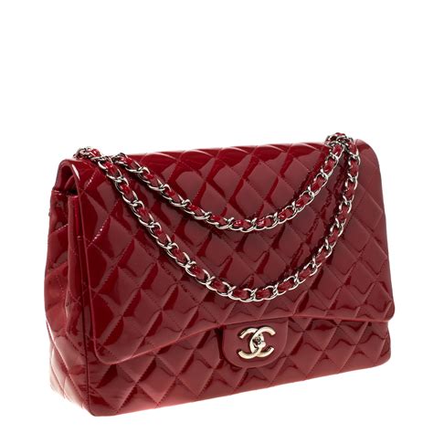 vintage chanel red quilted flap bag|Chanel flap bag vs double.